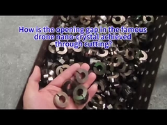 प्रसिद्ध ड्रोन नैनो-क्रिस्टल में कटिंग के माध्यम से शुरुआती अंतर कैसे प्राप्त किया जाता है?